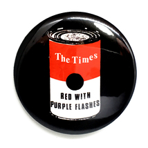 デカ缶バッジ 58mm The Times Red With Purple Flashes Power Pop Indie Mods Punk_画像1