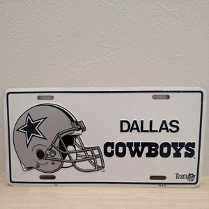 NFL ダラスカウボーイズ　Dallas　cowboysナンバープレート プレート レトロ 看板　開封済