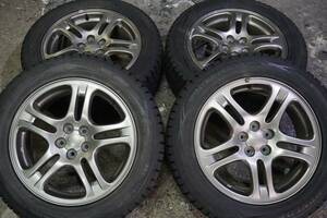 深溝 ダンロップ ウインターマックスWM01 225/55R17 スバル純正 7J +55 PCD100 フォレスター XV レガシィ アウトバック *875s