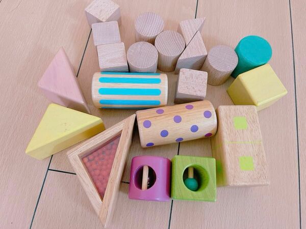 音いっぱいつみき エドインター 積み木セット 知育玩具 木のおもちゃ 子供