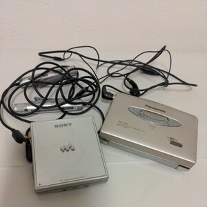 SONY ソニー WALKMAN MDプレーヤー カセットプレーヤー ウォークマン MDウォークマン Panasonic カセットウォークマン　レトロ　ジャンク