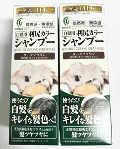 利尻 カラーシャンプー A 200ml 2本 ダークブラウン