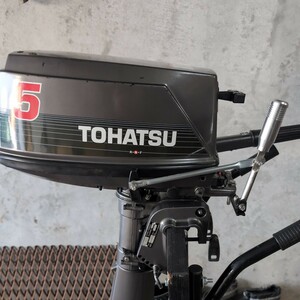 トーハツ２サイクル５馬力船外機す