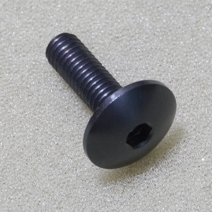 64チタンボルト ボタンヘッドM6x20 (低頭16mm) ブラック