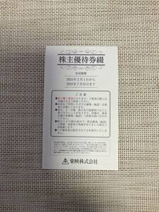 東映　株主優待券綴　（送料無料）　1