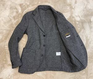 新品同様！定価6万円 FREEMANS SPORTING CLUB フリーマンズスポーティングクラブ ヘリンボーン 3B ツイードジャケット チャコール/3 M程度