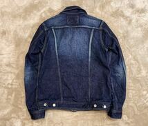 未使用品！￥33,000【LOADED】ローデッド「LD-03XX 14oz 3RD/RAW JKT」ヴィンテージ加工 デニムトラッカージャケット 濃紺ジージャン/40(L)_画像9