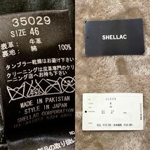 極美品！定価12.6万円【SHELLAC】シェラック「厳選された仔牛革」ラクーンファー(毛皮) カウレザー シングルライダース 黒/46(M)_画像8