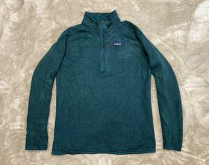 美品！patagonia パタゴニア FA17 BETTER SWEATER ベターセーター『極暖』ハーフジップ フリースジャケット ダークグリーン/M程度