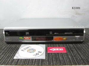 K3381M Panasonic パナソニック HDD/VHS/DVDレコーダー DMR-XP20V 再生OK