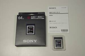 SONY　XQDメモリーカード　64GB　Ｇシリーズ　QD-G64F