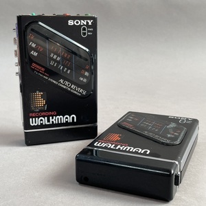 MS597 SONY ソニー RECORDING WALKMAN レコーディングウォークマン WM-F203 2点セット (検)ポータブル カセットプレイヤー 音響 録音 再生