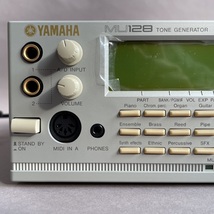 MS651 通電確認 YAMAHA ヤマハ TONE GENERATOR トーンジェネレーター MU128 箱・ACアダプタあり (検)音源モジュール シンセサイザー 編集 _画像3