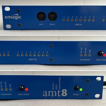 MS655 emagic MIDIインターフェイス amt8 active MIDI transmitter 箱・取説・ACアダプタ・その他付属品あり (検)ラック 音響 DTM DAW 編集_画像4