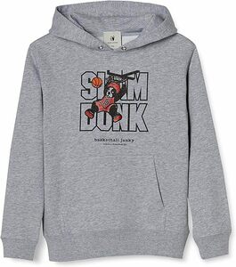 ★バスケットボール ジャンキー SLAM DUNK グレー L スウェット パーカー フーディー コットン 30円バッシュ ダンク