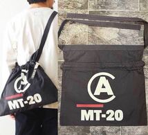 Mountain Researchマウンテンリサーチ3173 Messenger Bag-MT-20前掛け風サークルAメッセンジャーバッグ巾着ショルダーポーチ手提げウエスト_画像1