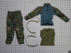 EASY&SIMPLE　E&S　1/6　BDU　迷彩　服　ベルト　ミリタリー　装備　ルーズ　パーツ