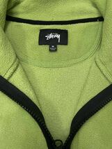 【人気】Stussy Half Zip Fleece Jacket ステューシー ハーフジップ フリース ジャケットプルオーバー トップス Green Mアウトドア _画像4