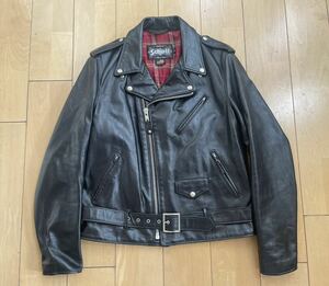 Schott ショット 626 ダブルライダース レザージャケット L USED 美品 USA製