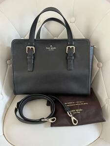  including carriage beautiful goods 2way Kate Spade original leather black sk air bag shoulder bag handbag 