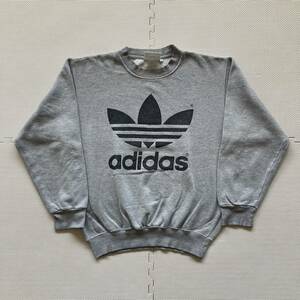 90s Adidas アディダス ビッグトレフォイル スウェット トレーナー M