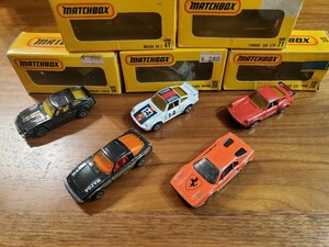 マカオ製　マッチボックス　ミニカー　5 台　フェアレディ　マツダ　ポルシェ930 フェラーリ　MATCHBOX MACAU MB