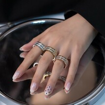 【送料無料！】指輪 フルエタニティリング レディース ジルコニア おしゃれ アクセサリー 韓国ファッション ピンク_画像8
