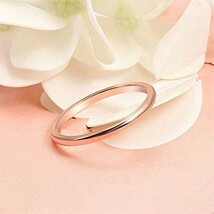 【匿名配送！】指輪 メンズ レディース 兼用 アクセサリー シンプル ファッション リング 細め 2mm ピンク_画像3