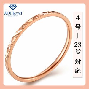 【送料無料！】指輪 アクセサリー レディース リング 細め 1mm幅 ピンキーリング 韓国ファッション ピンク