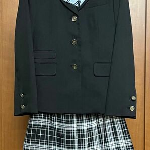 peda&mada 子供服 女の子 制服 フォーマル セットアップ 卒業式 ブレザー スーツ チェックスカート リボン