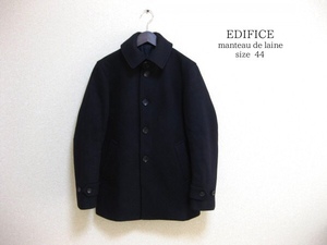 ☆エディフィスEDIFICE☆ウールコート☆D.NAVY☆44☆bshop☆