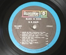 LP［B.B.キング B.B. King／Blues Is King］us◆シュリンク有り◆BluesWay BLS-6001 第一弾 オリジナル_画像7