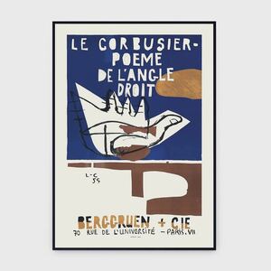 Le Corbusier Poeme De L‘Angle Droit Paris 1995 ポスター アート モダンアート ヘリング バスキア ペインティング 展示会 パリ フランス