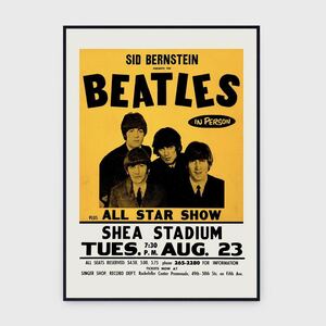 The Beatles Shea Stadium New York 1965 Concert Original Vintage Poster ビートルズ ポスター ジョン・レノン オノ・ヨーコ アート