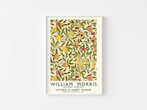 William Morris ウィリアムモリス 美術館ポスター ビンテージポスター アートポスター モダンアート フルーツ 果物 インテリア 芸術