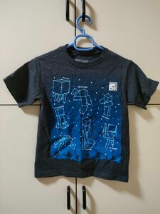 マイクラ Tシャツ 半袖　XSサイズ　星形　グレー