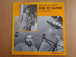 JACKIE McLEAN FEATURING GARY BARTZ / ODE TO SUPE　　SCS1009