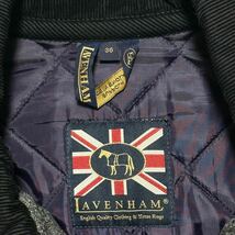 【英国紳士の佇まい】ラベンハムLAVENHAM キルティングジャケット ウール コート グレー 英国製 イギリス製 36 Mサイズ チェック_画像5