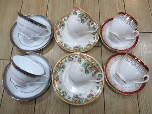 1225 未使用品 カップ&ソーサー 6客まとめ NORITAKE ROYAL GRAFTON MAJESTIC ORIJINAL BEST DESIGN FOR YOU T.T.K ノリタケ コーヒーカップ