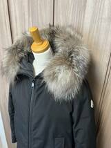 Lサイズ【未使用】MONCLER BLAVET ブラベット フォックスファー TG2　ブラック色　黒色　本物保証　◆定価36万円◆　人気ダウンジャケット_画像2