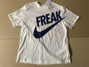 新品 未使用 タグ付き☆ナイキ ヤニス Tシャツ フリーク☆NIKE GIANNIS DRI-FIT FREAK☆XLサイズ バスケット スポーツ 部活☆白/ホワイト