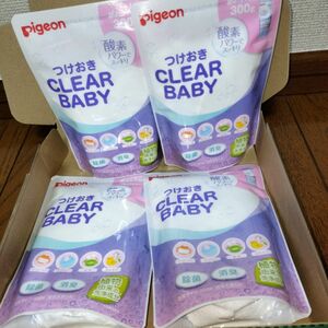 ピジョン つけおきCLEAR BABY 詰め替え Pigeon　ベビー 酸素系漂白剤　セット　洗浄