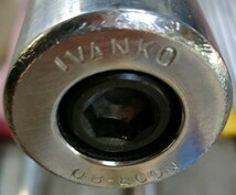 中古 オリンピックバー IVANKO バーベルシャフト 220cm ５０Φ バーベル・フィットネスバー ウエイトトレーニング 筋トレ 博多区 金隈_画像9