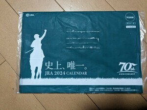 【送料無料】JRA 2024年カレンダー 未開封　70th ANNIVERSARY　(厚紙で補強のうえお送りいたします)