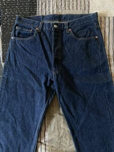 92 year made W35 L34 levi's 501 vintage Denim pants USA made America made jeans wool feather ..90s Levi's 