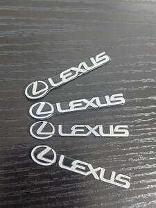 送料無料 LEXUS ミニエンブレム　4枚セット LS LX LC GS ES IS RX RC NX UX CTレクサス