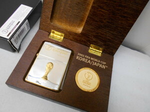 2002　FIFA WORLD CUP KOREA/JAPAN　Zippo 　２０００年製　未使用　シルバー仕上げ特有のこすれがあります　
