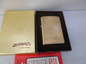 ビンテージ Zippo 10K GOLD FILLED 1968年製ぐらい　中古のエクセレントコンディション,オリジナルインナー箱は汚れ,痛みがあります