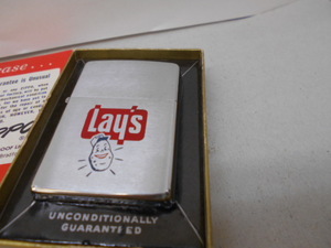 ビンテージ Zippo Lay's レイズ ポテトチップス 1963?年製　未使用 保存状態は良好です　,オリジナルインナー箱は汚れ,痛みがあります