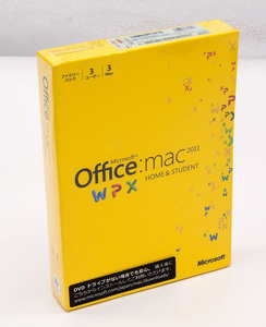 Microsoft Office:mac 2011 Home & Student Office 2011 for Mac オフィス 日本語版 新品未開封 製品版 3ユーザー 3Mac ファミリーパック